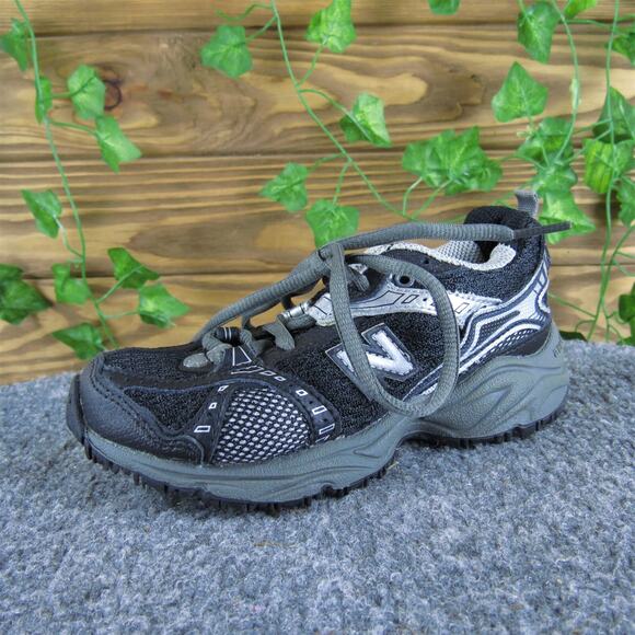 New Balance Boys Sneaker Sz T 10 461 All Terrain Shoes Black Synthetic Lace Up - Picture 1 of 6